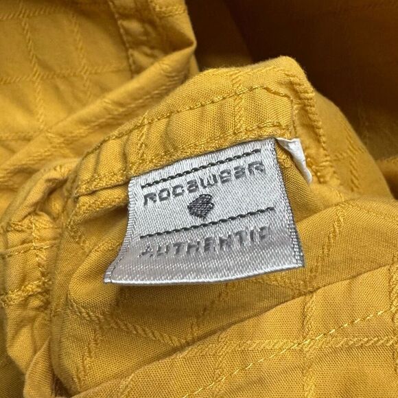 Rocawear Yellow Button Shirt Mens 3XL Long Sleeve Button  Shirt Hip Hop Skater - Picture 7 of 12